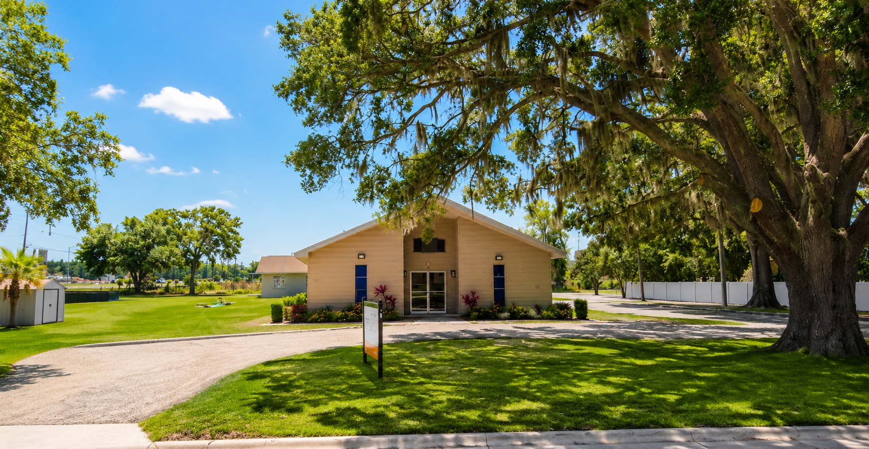 Anchored Fellowship under the live oak on Johnson Road, Plant City